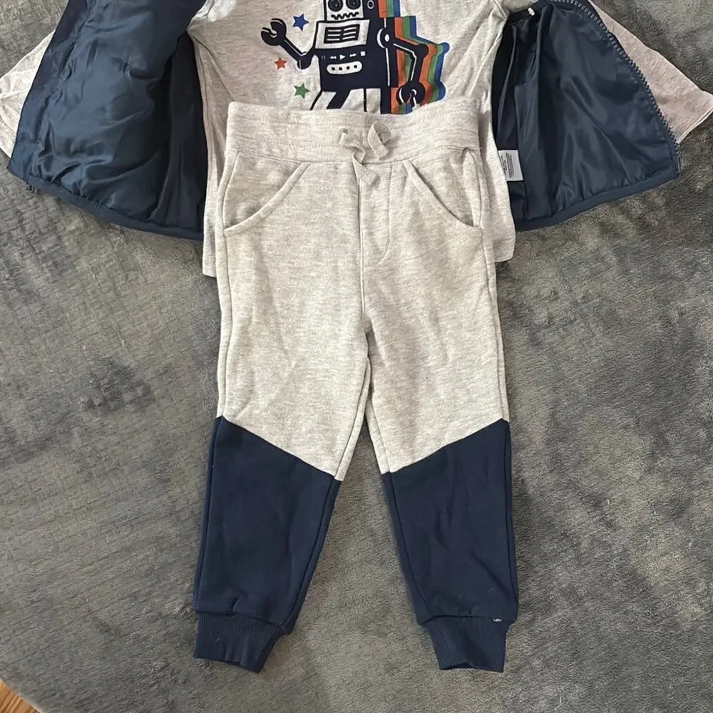 NWOT Wonder Nation Kids Matching Set - Navy, Gray, Green, Orange, Red